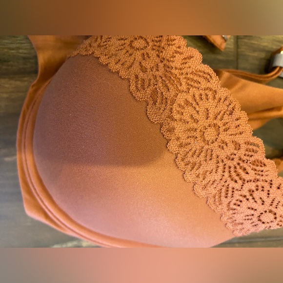 Aerie Real Sunnie Lace Bra - Orange/Rust - Picture 6 of 10